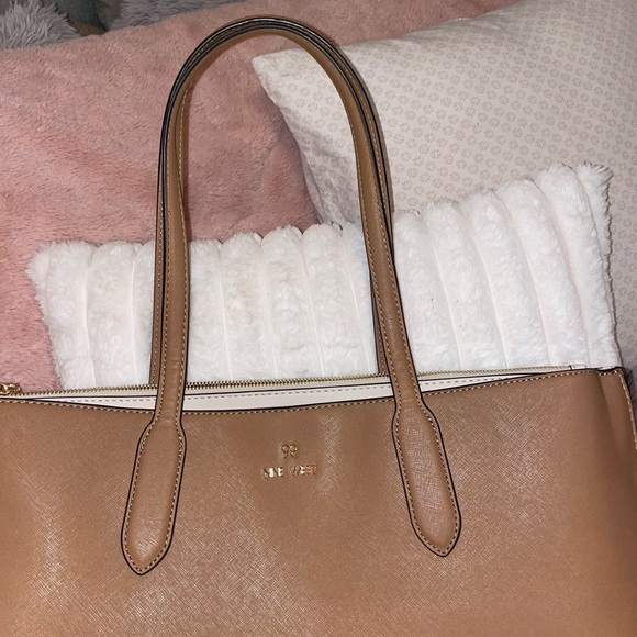 Nine West Brown Tote Bag - Picture 3 of 6